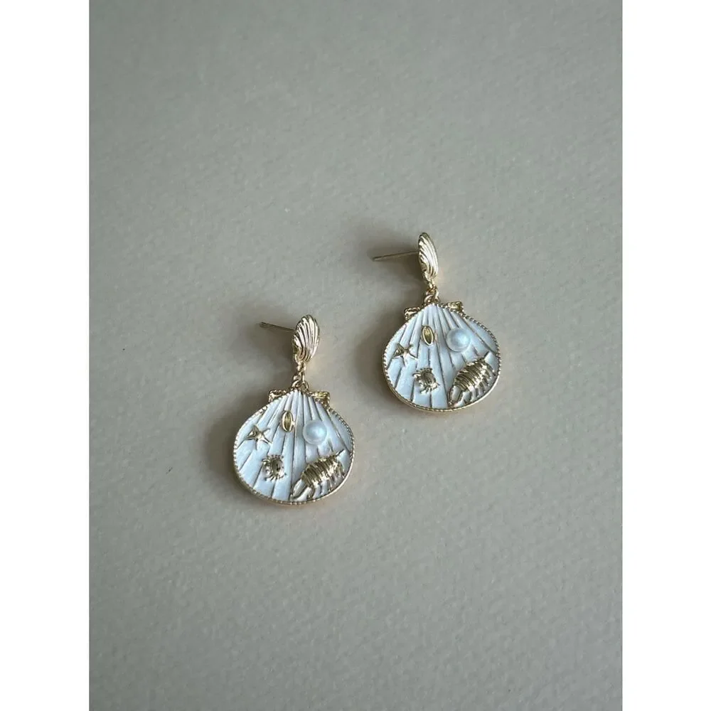 Shell Drop Earrings S1357